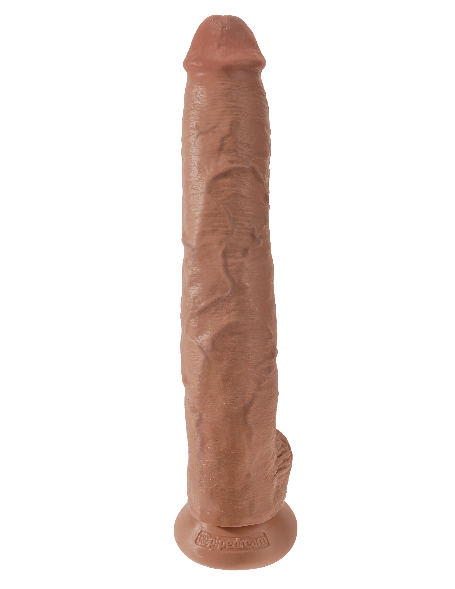 King Cock 14" Cock With Balls - Tan by Pipedream