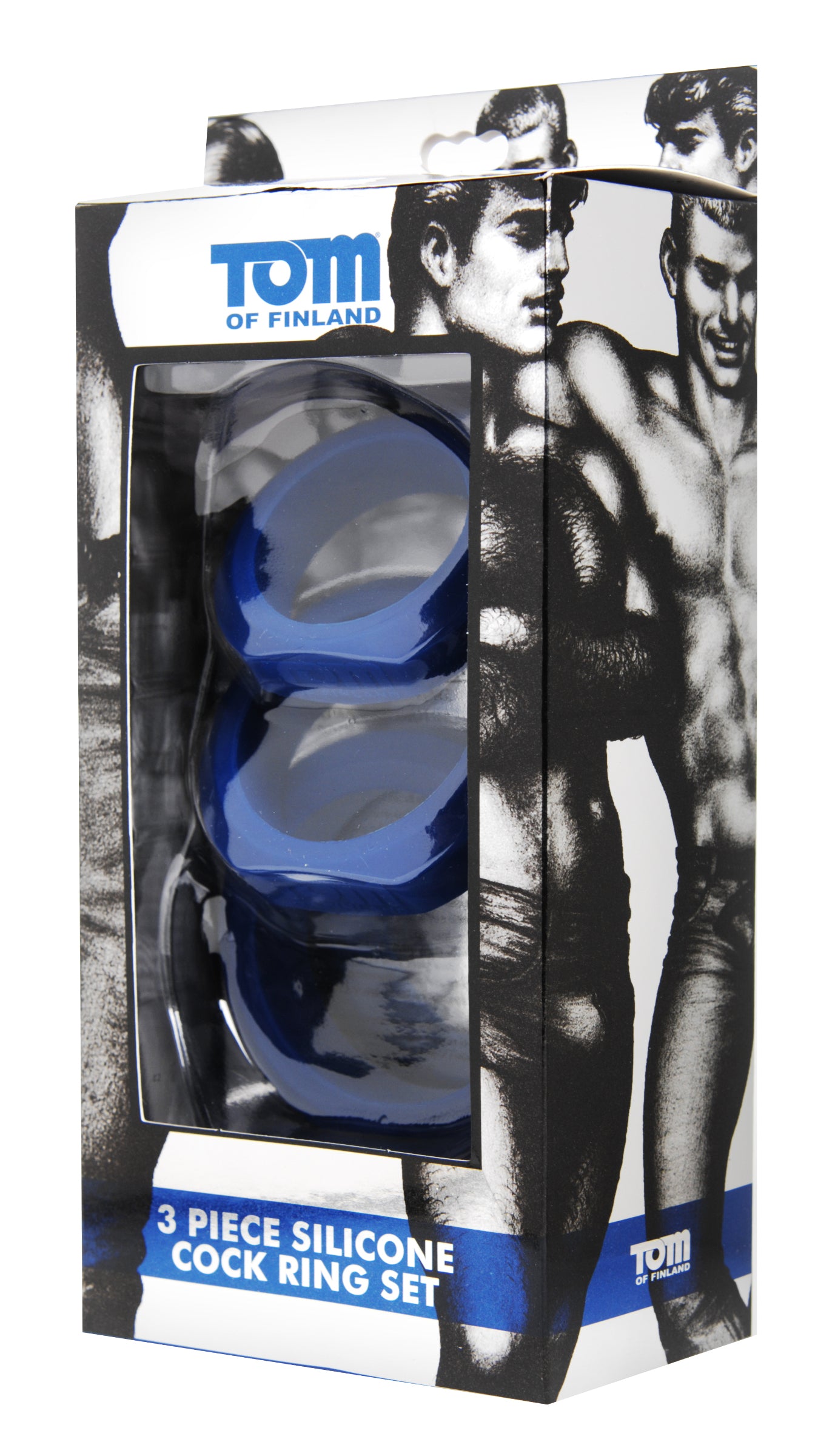 Tom of Finland 3 Pieces Silicone Cock Ring Set by XR Brands