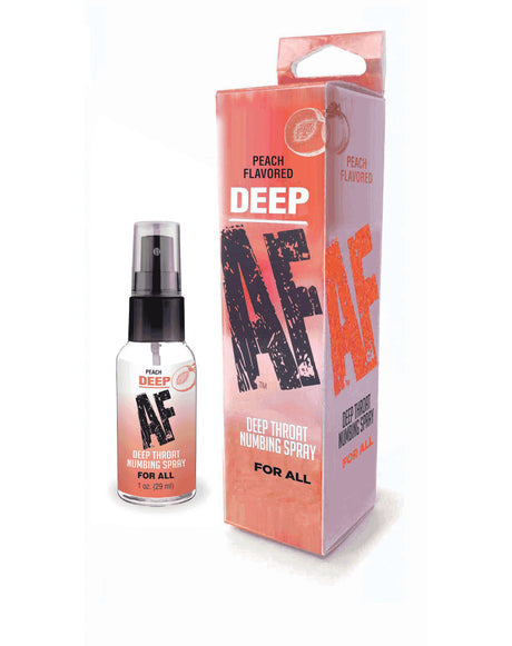 Little Genie Deep AF Numbing Throat Spray, Peach — 1 oz - LG-BT614