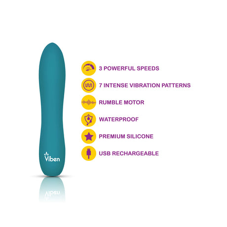 Vivacious Flexible Power Bullet - Ocean