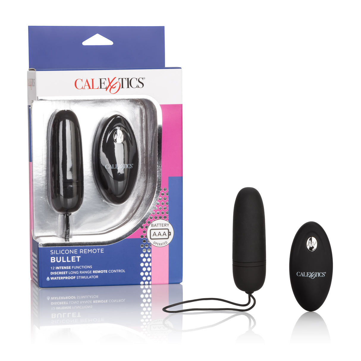 CalExotics Silicone Remote Bullet Vibrator, 12 Functions - SE0077103