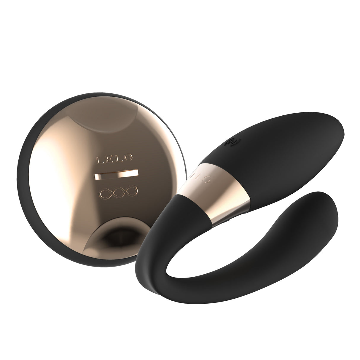 Lelo Tiani Duo Couples Vibrator — USB Rechargeable, Black - LELO-8403