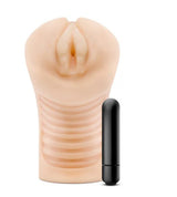 Blush Georgia Male Masturbator with Vibrating Bullet, Beige — 5.75 in - BL-72623