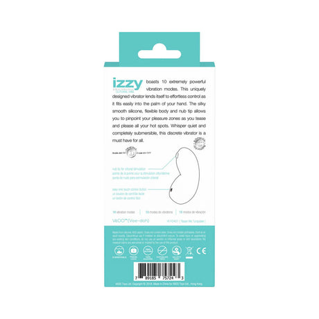 VeDO Izzy Rechargeable Clitoral Vibe — Turquoise - VI-F0401