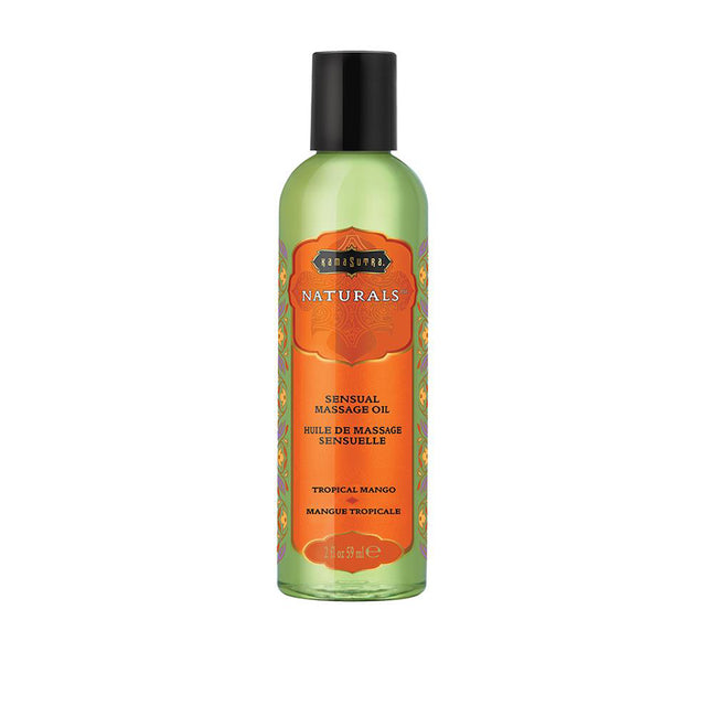 Kama Sutra Naturals Massage Oil — Tropical Mango, 2 fl oz (59 ml) - KS10283
