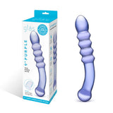 Purple Rain Ribbed Dildo by Electric Novelties