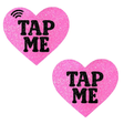 Neva Nude Tap Me NFC Heart Pasties — Pink - BTM-HRT-LPK
