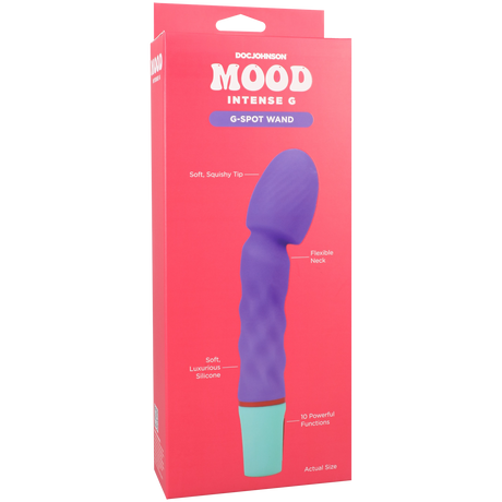 Doc Johnson Mood Intense G Rechargeable Silicone Vibrator — Purple - DJ1472-02-BX