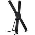 XR Brands Deluxe St. Andrew's Cross — Black Free-Standing - MS-AH354