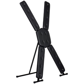 XR Brands Deluxe St. Andrew's Cross — Black Free-Standing - MS-AH354