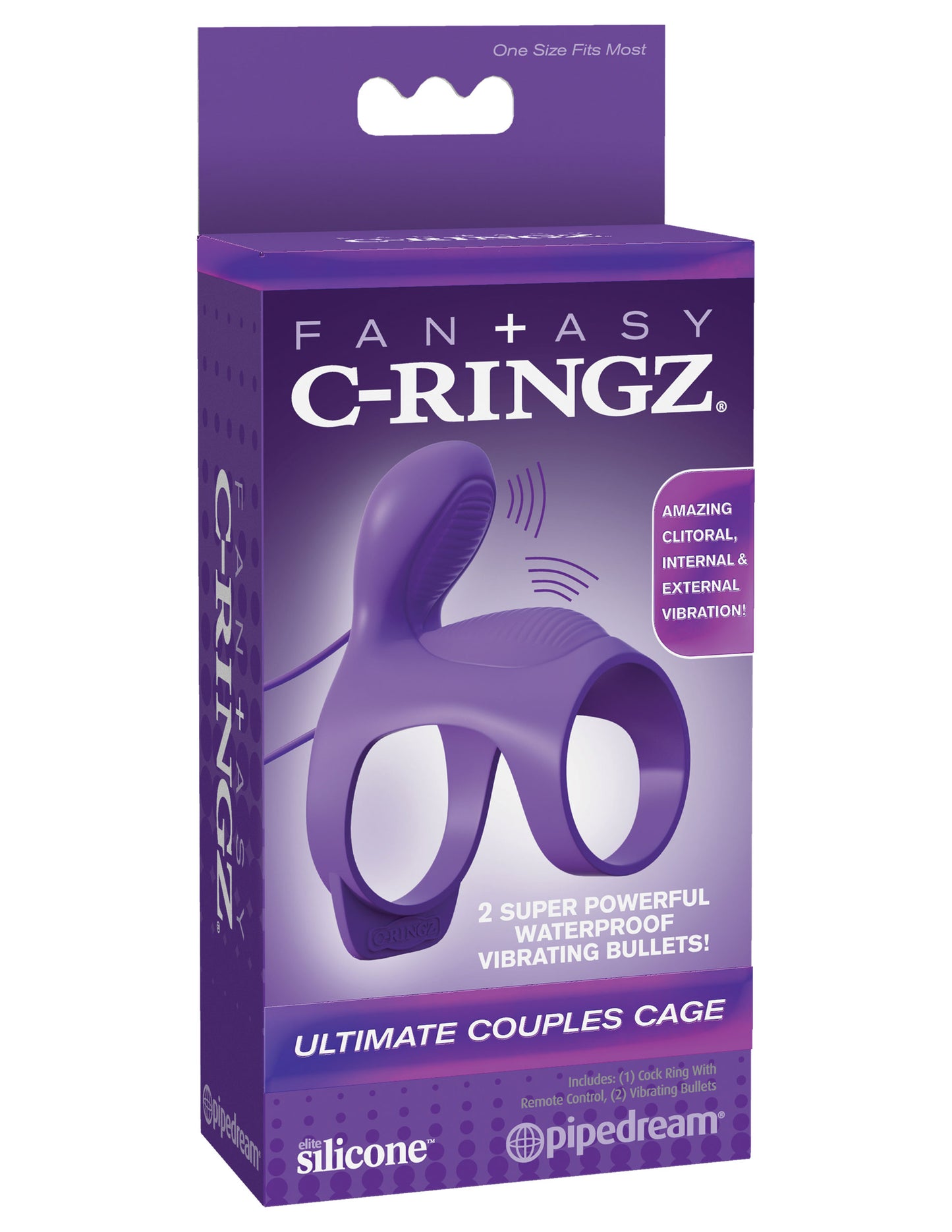 Fantasy C-Ringz Ultimate Couples Cage - Purple by Pipedream