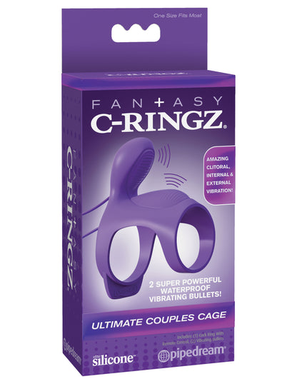 Fantasy C-Ringz Ultimate Couples Cage - Purple by Pipedream