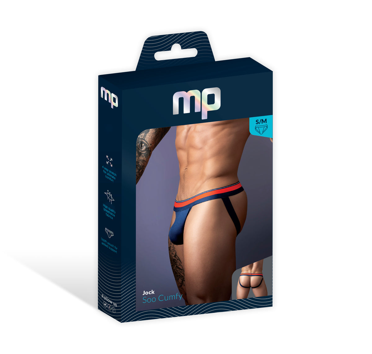 Male Power Soo Cumfy Jockstrap — Small/Medium, Navy - MP-349299NVSM