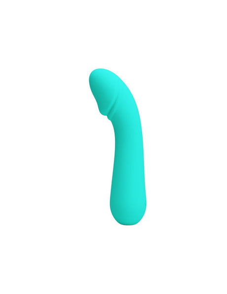 Pretty Love Cetus Rechargeable G-Spot Vibrator — Turquoise, 6 in - BI-014723-4