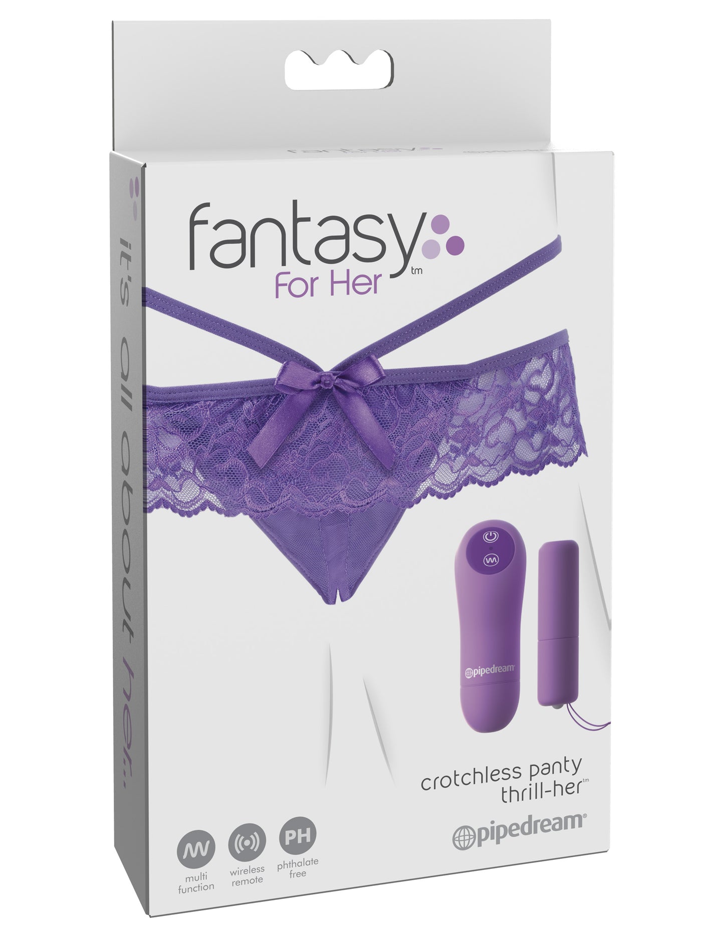 Fantasy for Her Crotchless Panty Thrill-Her by Pipedream
