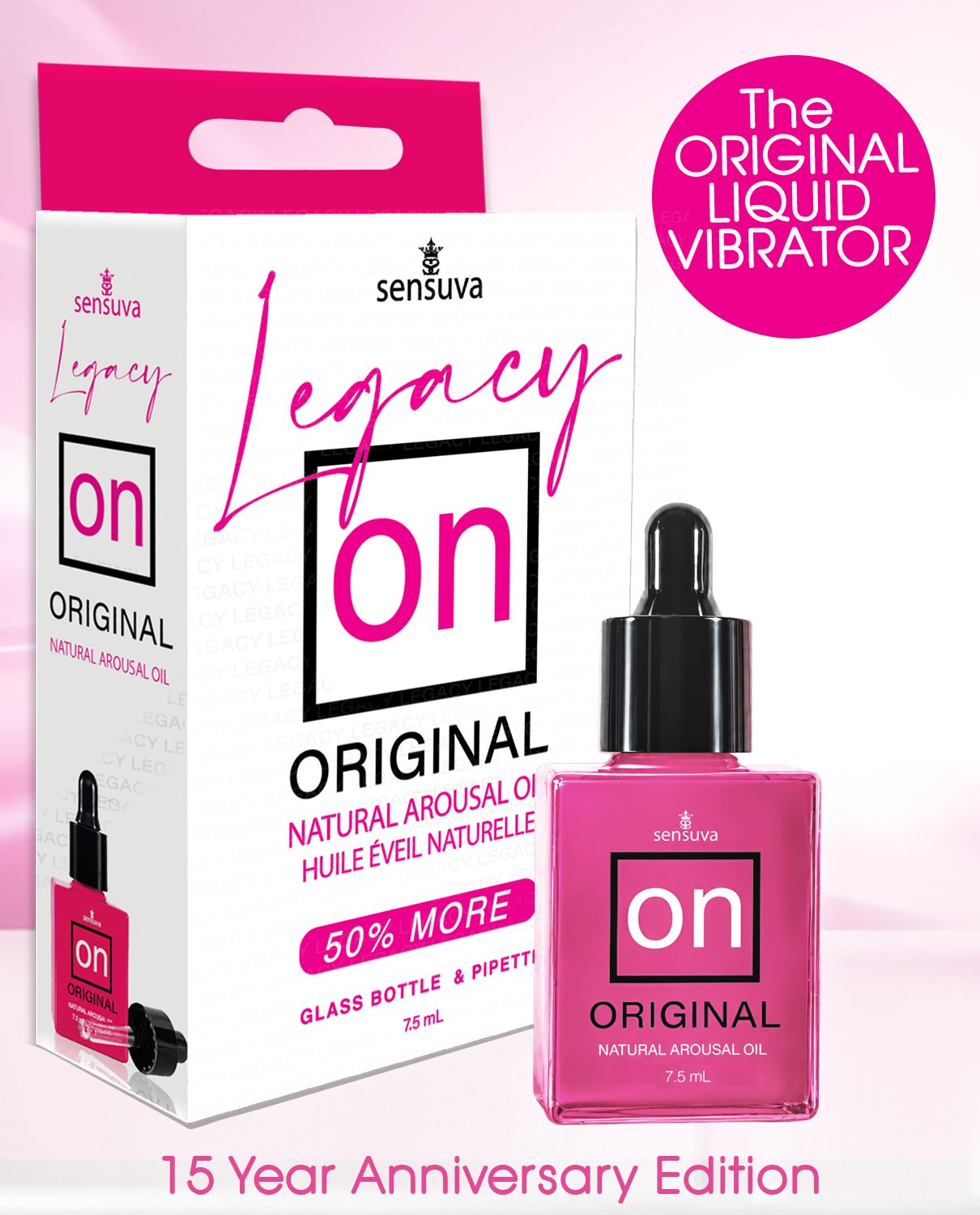 Sensuva ON Legacy Original Arousal Oil — 7.5 ml Glass Bottle - SEN-VL108-ML