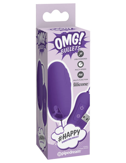 Omg! Bullets Happy Vibrating Bullet - Purple by Pipedream