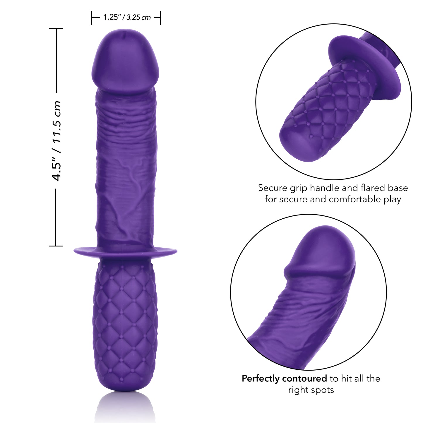 Silicone Grip Thruster - Purple by CalExotics
