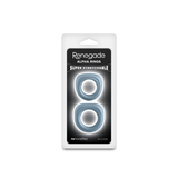 nsnovelties NS Novelties Renegade Alpha Rings — Gray, Dual-Size Silicone Cockrings - NSN-1128-69