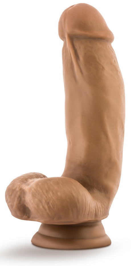 Blush Dr. Samuel 7 Inch Silicone Dildo with Suction Cup — Mocha - BL-16737