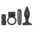 CalExotics Allure Pleasure Kit — Bullet, Probe, Ring & Teaser (Black) - SE1986103