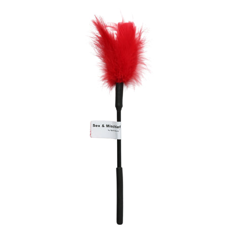 Sportsheets Sex & Mischief Feather Tickler — Red - SS100-72