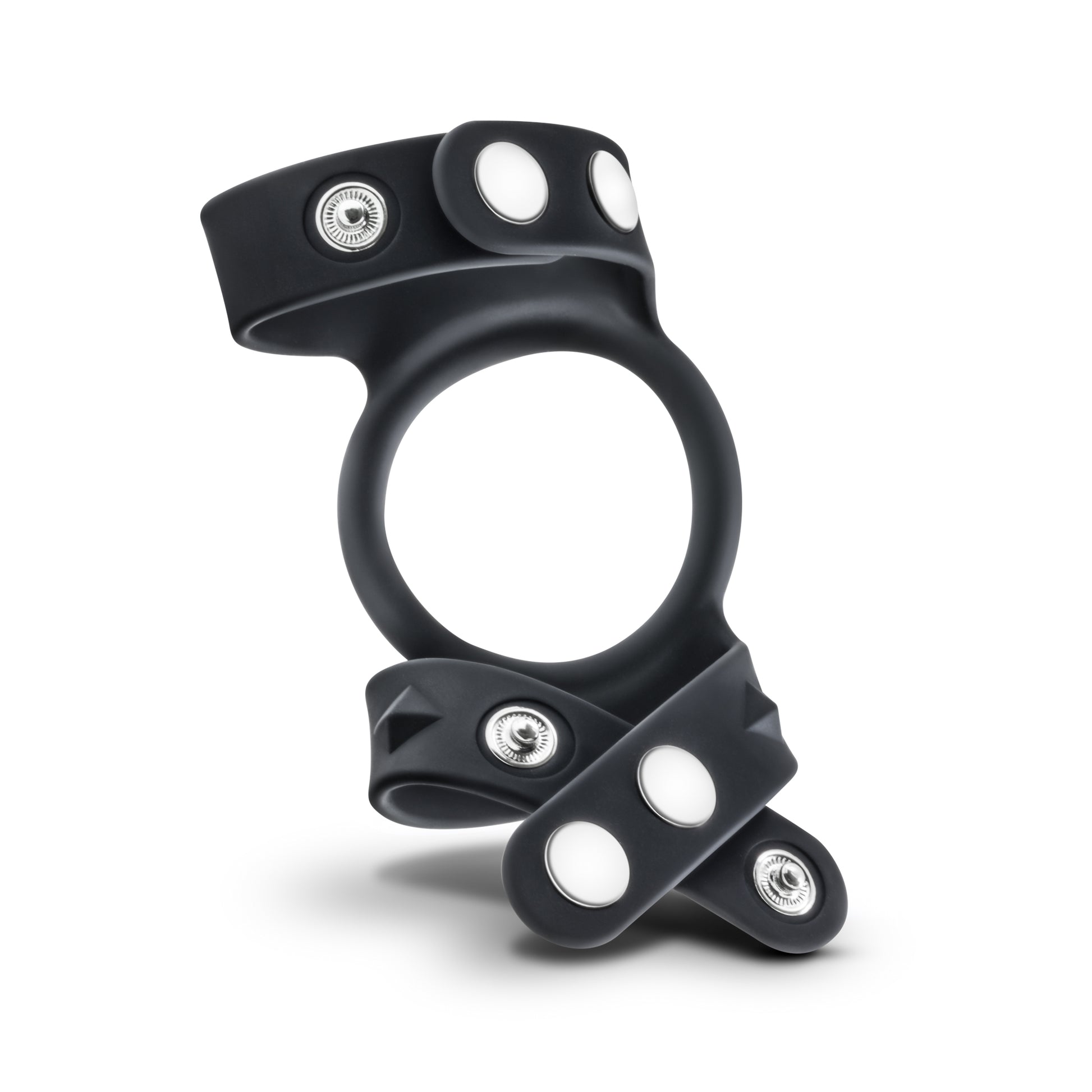 Performance - Vs8 - Silicone Double Cock & Ball Strap - Black by Blush