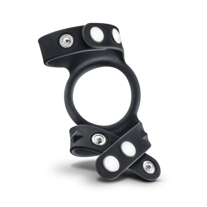 Performance - Vs8 - Silicone Double Cock & Ball Strap - Black by Blush
