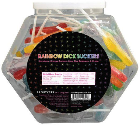 Kheper Games Rainbow Novelty Suckers — 72 Pack - KG-NV070FB