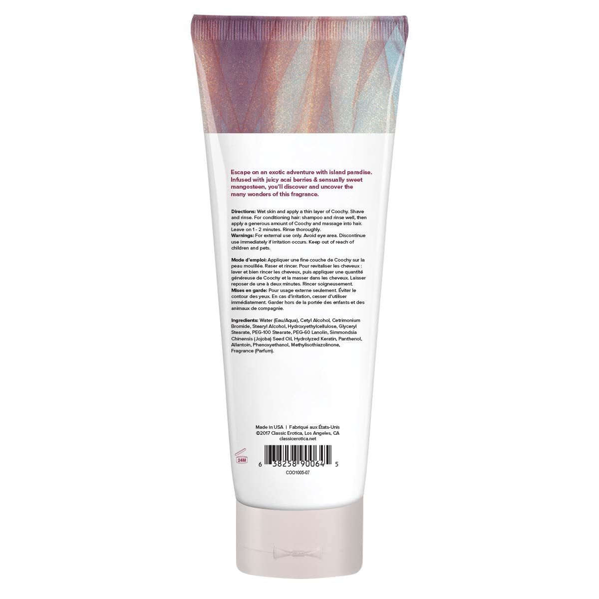 Coochy Shave Cream - Island Paradise - 7.2 Oz by Classic Brands