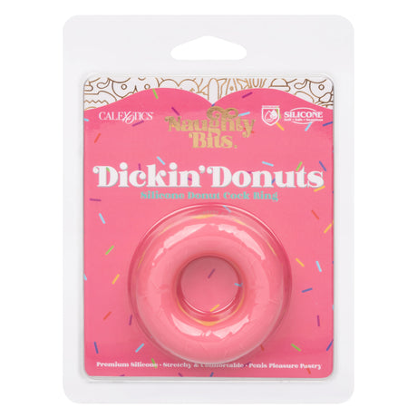 Naughty Bits Dickin’ Donuts Silicone Donut Cock Ring - Pink