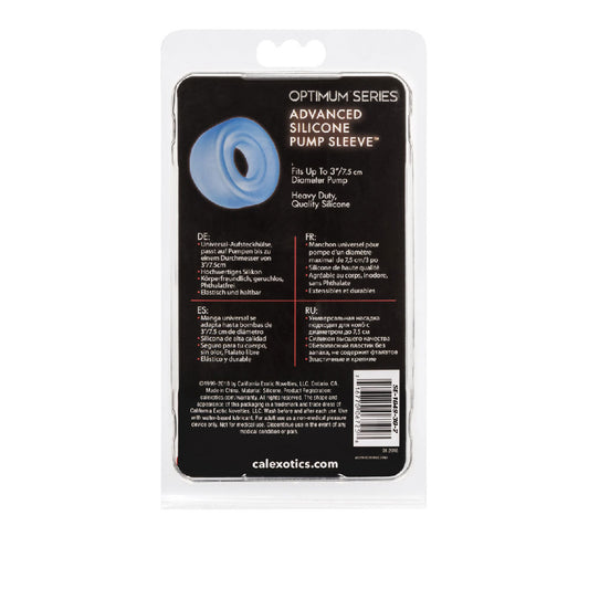 CalExotics Advanced Silicone Pump Sleeve — Blue, Fits up to 3" - SE1049302