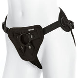 Doc Johnson Vac-U-Lock Supreme Harness with Vibrating Plug — Black - DJ1090-25-BX