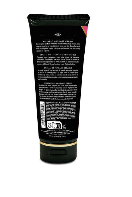 Shunga Kissable Massage Cream — Raspberry Feeling, 200 ml - SHU4101