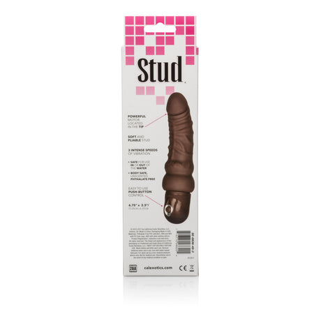CalExotics Power Stud Curvy Waterproof Vibrator — Brown - SE0836453