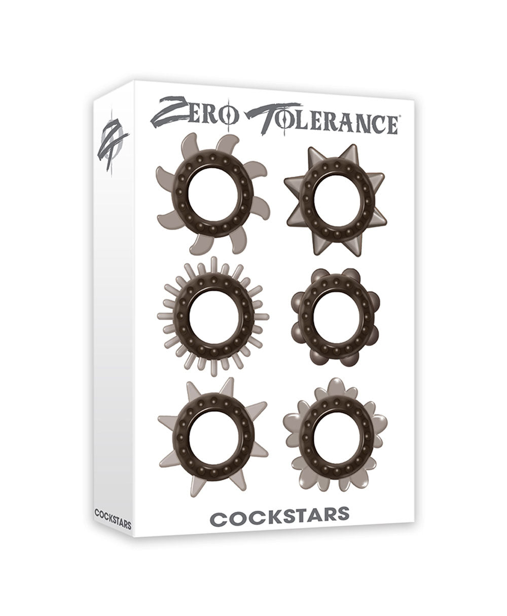 Zero Tolerance Cockstars 6 Cock Ring Set by Evolved Novelties