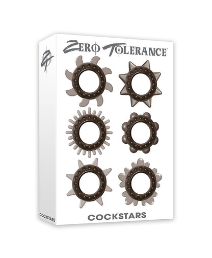 Zero Tolerance Cockstars 6 Cock Ring Set by Evolved Novelties