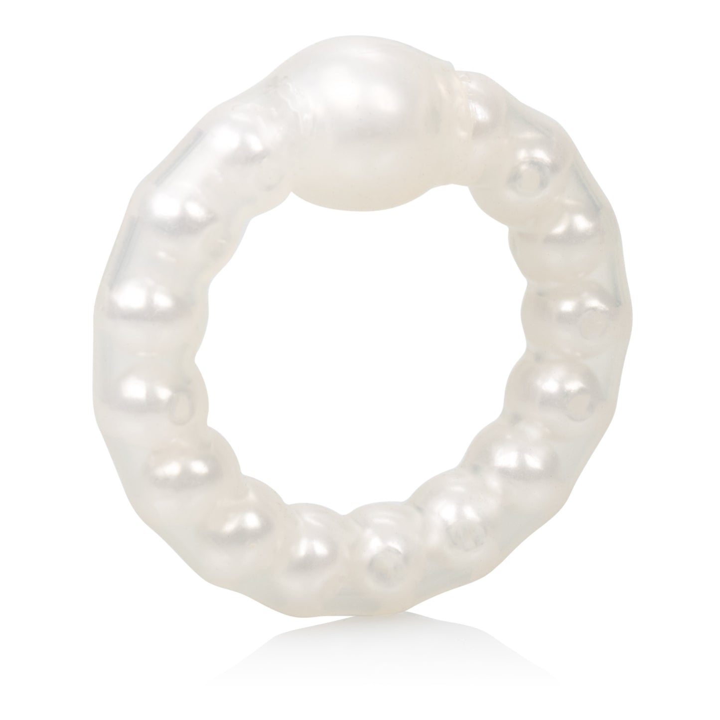 Pearl Beaded Prolong Rings - White by CalExotics