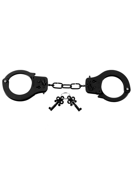 Pipedream Fetish Fantasy Metal Handcuffs — Black - PD3801-23