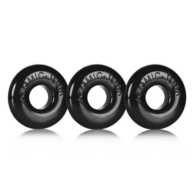 Oxballs Ringer 3-Pack Cock Rings — Black - OX-1324-BLK