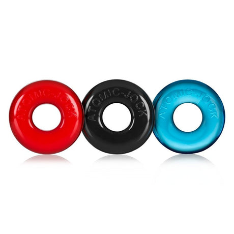 OXBALLS Ringer 3-Pack Cock Rings — FLEXtpr, Multi - OX-1324-MULTI