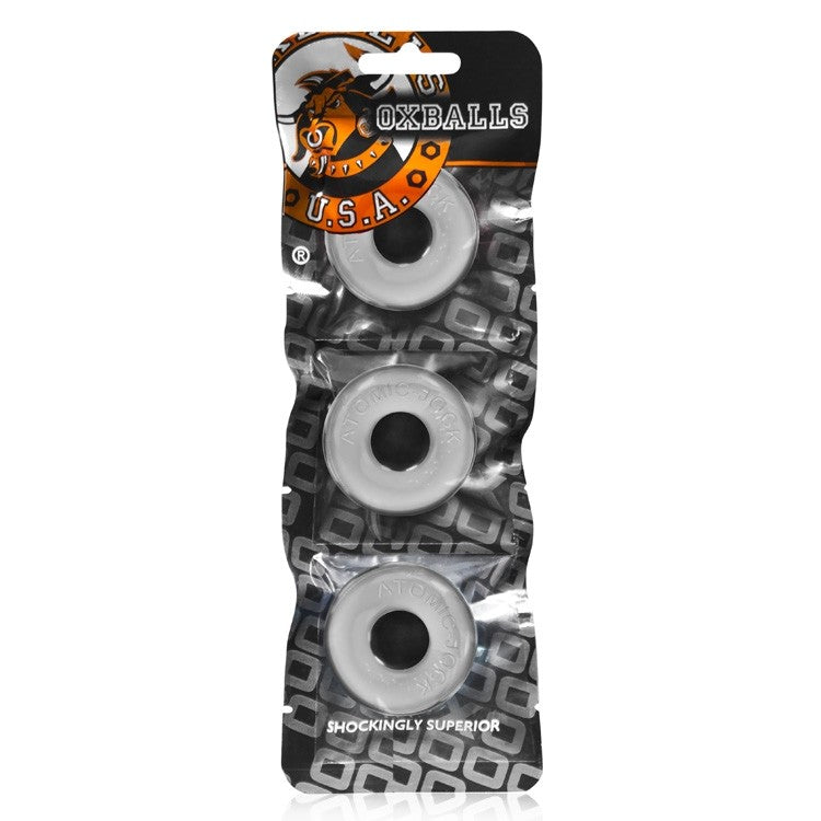 OXBALLS Ringer 3-Pack Cock Rings — Clear - OX-1324-CLR