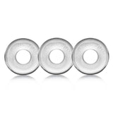 OXBALLS Ringer 3-Pack Cock Rings — Clear - OX-1324-CLR