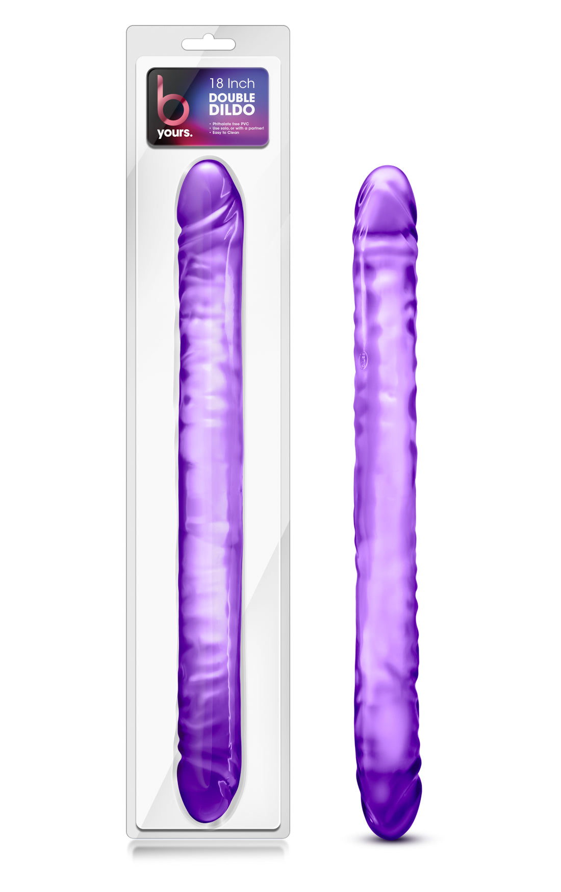 Blush 18-Inch Double Dildo — Purple - BL-36791
