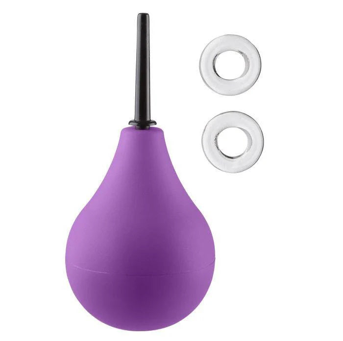 Cloud 9 Novelties Cloud 9 Fresh & Deluxe Anal Enema Douche, 7.6 oz with EZ Squeeze Bulb & 2 C-Rings - WTC104CP