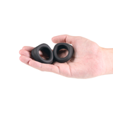 nsnovelties Renegade Alpha Cock Rings — Black (Two Sizes) - NSN-1128-63