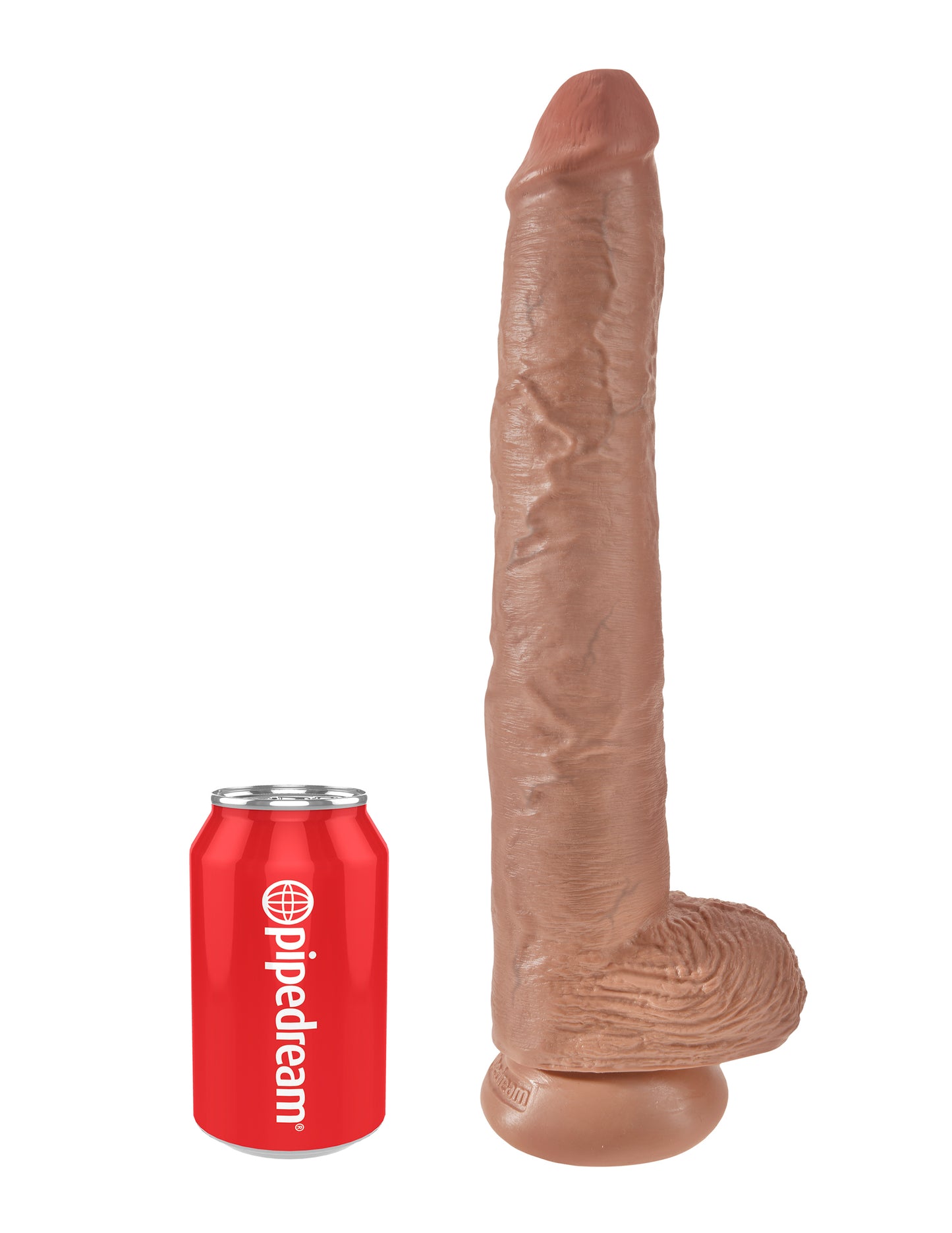 King Cock 14" Cock With Balls - Tan by Pipedream