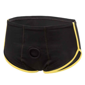 CalExotics Boundless Brief Harness — Small/Medium, Black & Yellow - SE2701233
