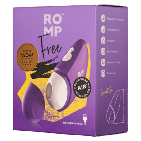 ROMP Free Clitoral Pleasure Air Vibrator — Purple, Rechargeable - RM0965
