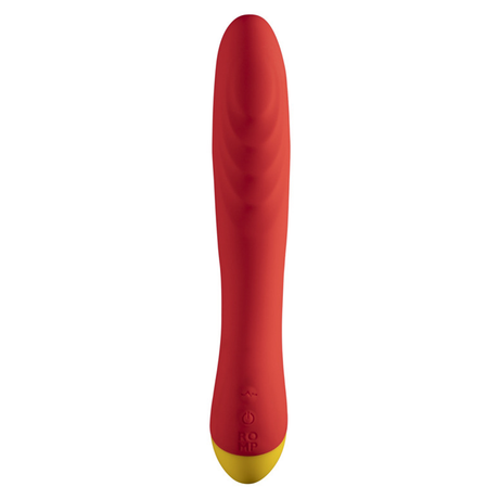 ROMP Hype G-Spot Vibrator — Curved Rechargeable Red - RM1276